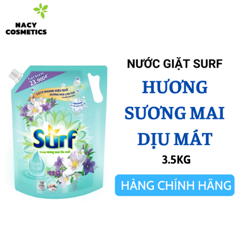 Nước giặt surf hương sương mai dịu mát túi 3.5kg