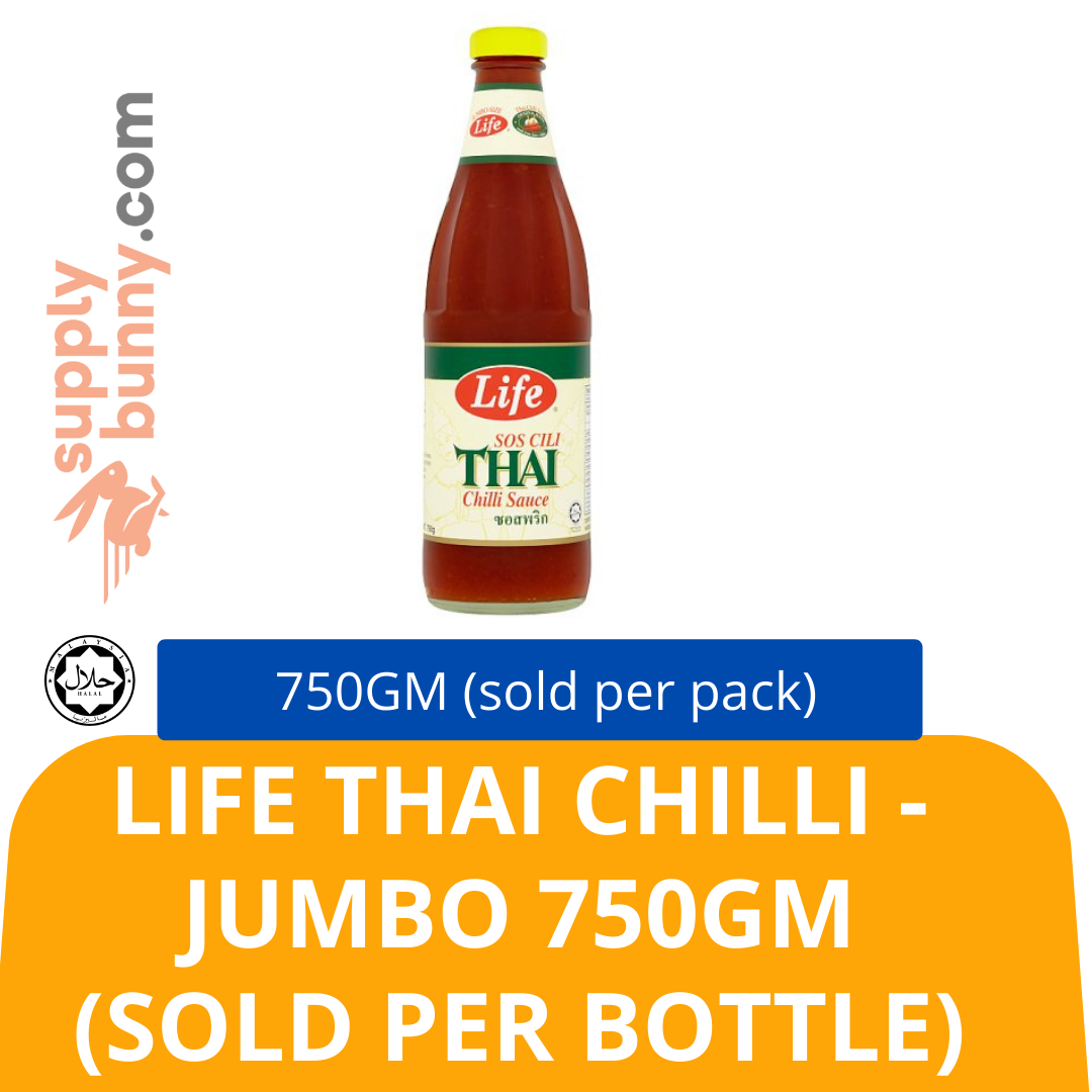 Life Thai Chilli - Jumbo 750gm (sold per bottle) Halal