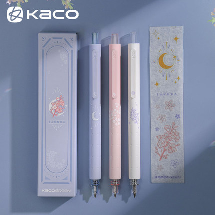 Bút Gel KACO Bút Trọng Lực Thấp Hạn Chế Loại Đẩy 0.5Mm