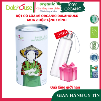 Bột Cỏ Lúa Mì Sấy Lạnh Nguyên Chất Dalahouse - Hộp giấy 120gr