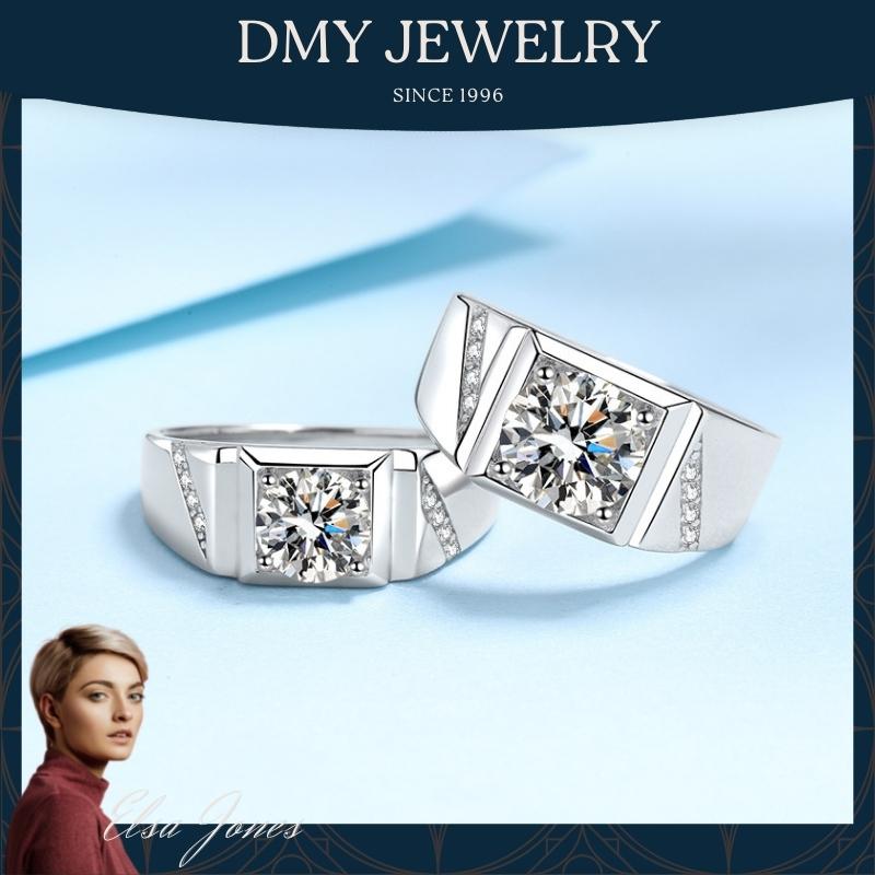 DMY Jewelry Diamond Ring For Women/Moisanite Ring/Moissanite Diamond Ring/Moissanite Jewelry/Man Jewellery Ring/925 Silver Ring/Silver Ring Man/Moissanite Ring Gra/Moissanite Ring 0.5 Caret/ Eternal Star Men's Ring Anniversary Gift