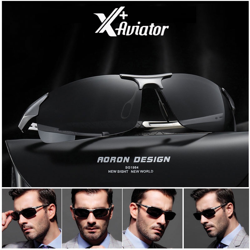 Kính Mát Nam Cao Cấp Kiểu Dáng Thể Thao Thời Trang Mắt Kính Phân Cực Polazide Chống Chói Chống Tia UV 400 Gọng Kính Hợp Kim Nhôm- Magie Siêu Cứng Siêu nhẹ  Kính Cấu Tạo Từ Vật Liệu TAC Chống Xước Chống Va Đập Ngăn Bụi Khi Lái Xe