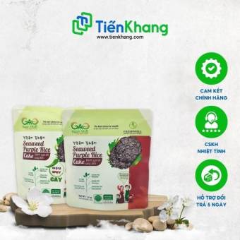 Bánh gạo lứt tím than hữu cơ - Rong biển