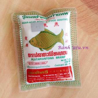 Bột rau câu CON CÁ VÀNG Thái Lan 25g