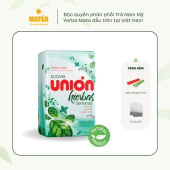 Trà Yerba Mate Vị BẠC HÀ 500gr - UNION HIERBAS SERRANAS - Trà Nam Mỹ - Tặng kẹp trà + túi lọc