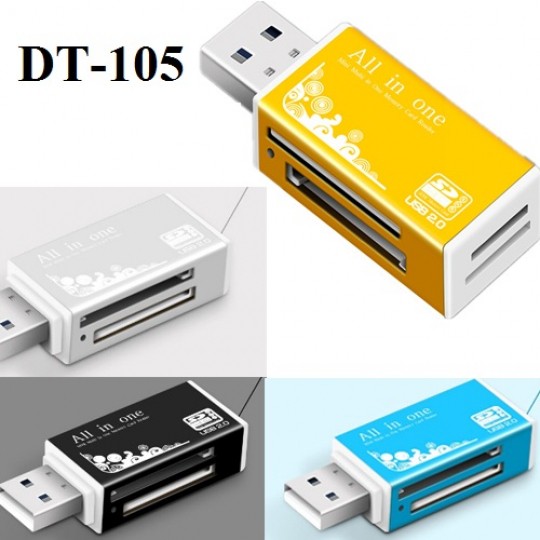 Đầu đọc thẻ nhớ đa năng SSK hộp sắt cao cấp đọc được tất cả các loại thẻ nhớ