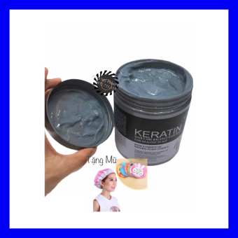 Dầu Xả Ủ Tóc Keratin 1000ml Hàn Quốc - Tặng Mũ Hấp