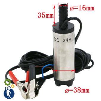 Máy Bơm Chìm Bơm Dầu Bơm Nước Mini Phi 38mm 24V