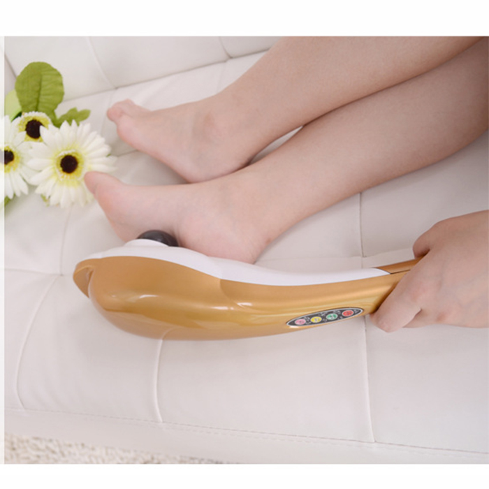 Máy massage cầm tay cá heo 3 đầu Puli PL-606B - Điện tử (giao màu ngẫu nhiên)