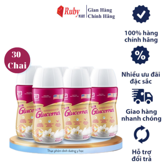 [ FREESHIP MAX ] Thùng 30 Chai Sữa Nước Glucerna 220ml Cung cấp dinh dưỡng đầy đủ và cân đối cho người đái tháo đường