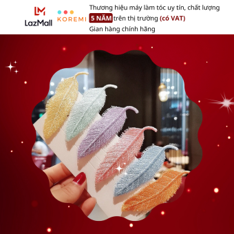 KOREMI Kẹp Tóc Hình Chiếc Lá Nhiều Màu Style Korea