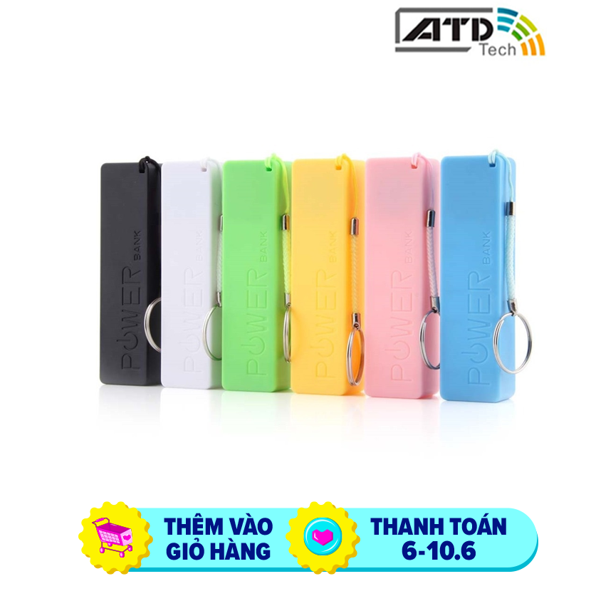 Pin dự phòng mini 2600 MAh dùng cho tai nghe loa bluetooth