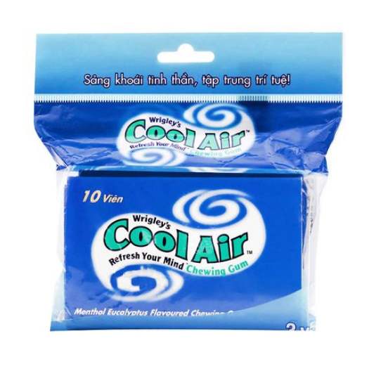 Hộp 12 Vỉ Kẹo Cao Su Singum Cool Air Hương Bạc Hà Khuynh Diệp 11.6gr