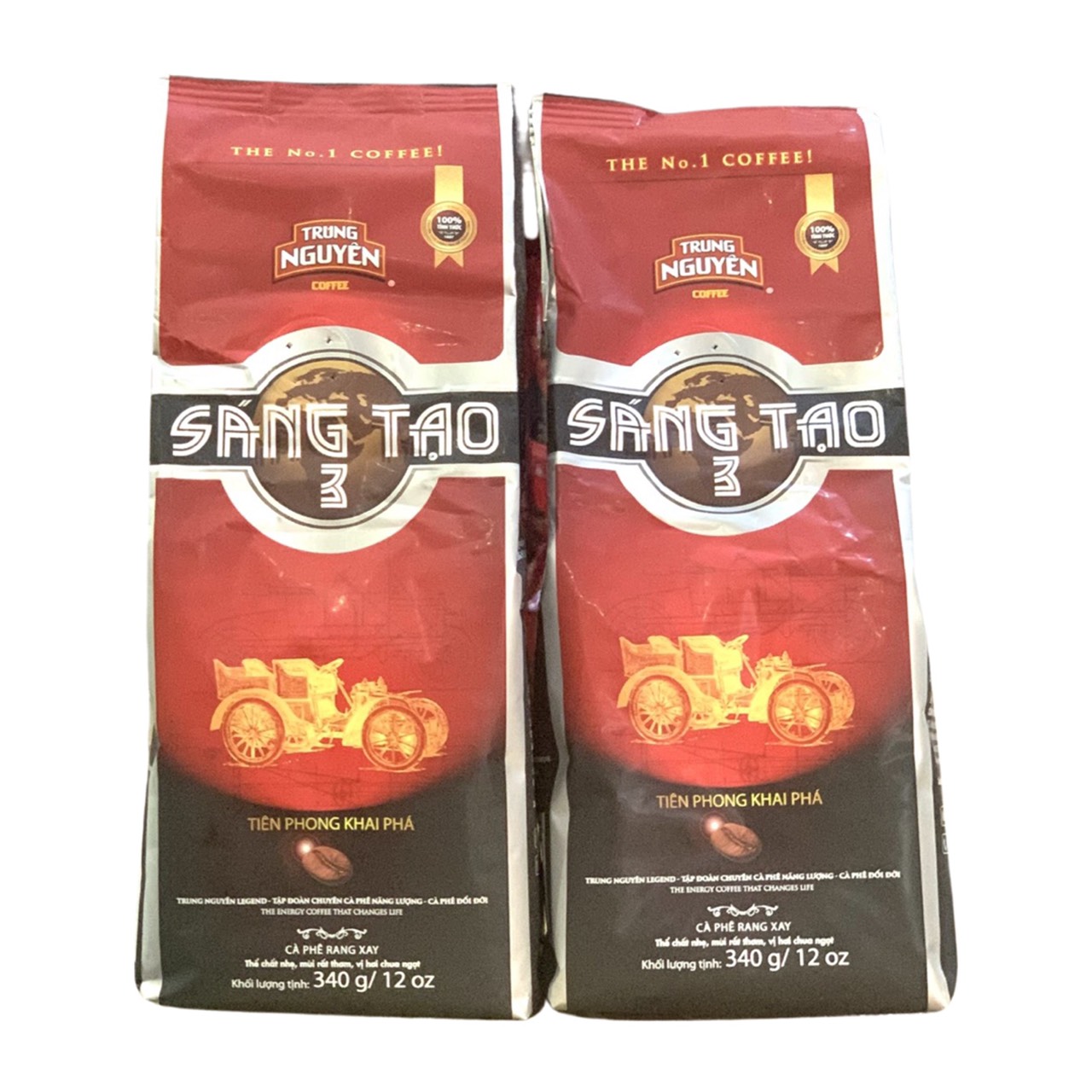 ( 02 GÓI ST3) Cà phê Sáng tạo 3 Trung Nguyên( Túi 340gam - Cà phê pha phin)