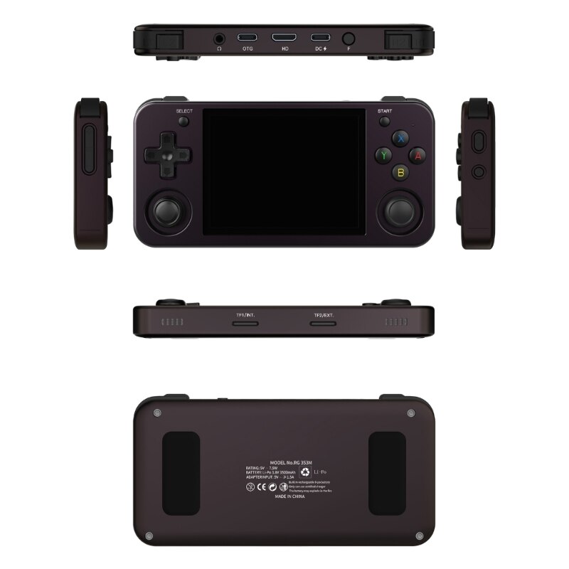C1FB Mini Nostalgic Game Console RG353M Handheld Portable Video Game Player RG353M