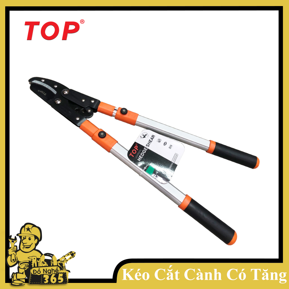 Kéo cắt cành cán có tăng đưa dài 660mm hiệu TOP, Kéo chuyên phục vụ làm vườn tạo dáng cắt tỉa cây cảnh và hái quả , kéo có thể tăng đưa dài để cắt cành cây to