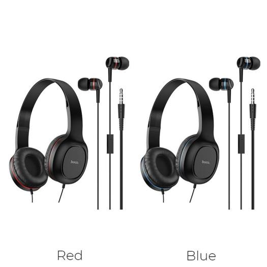 Tai nghe chụp tai Hoco W24 tặng kèm tai nghe 3.5 hàng chính hãng