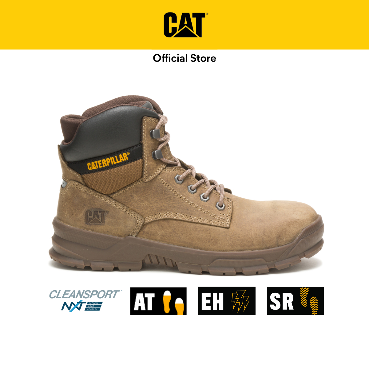 Cat steel sale cap shoes