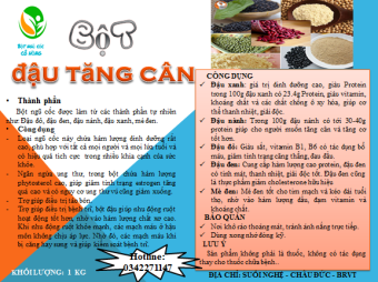 BỘT NGŨ CỐC TĂNG CÂN