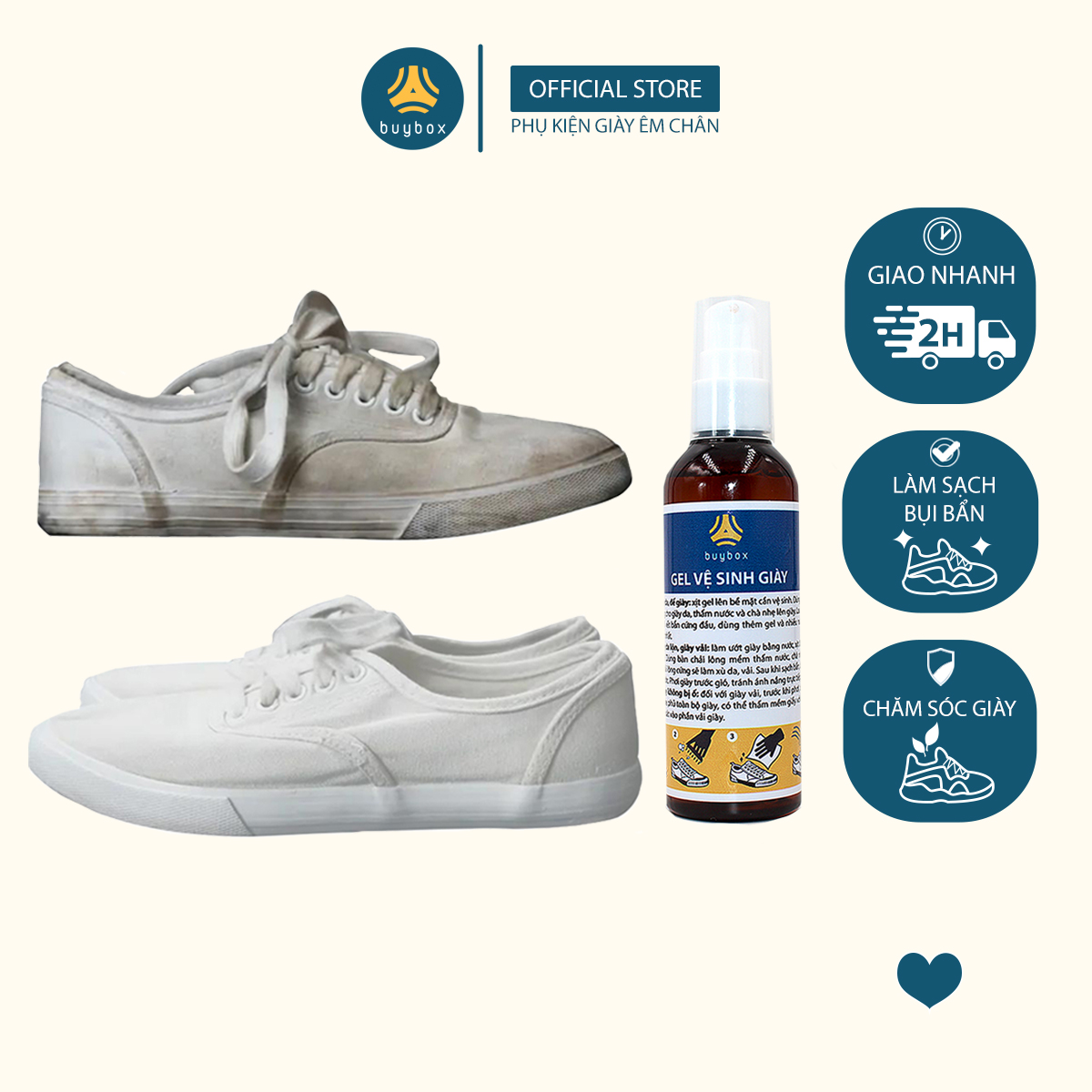 Gel vệ sinh giày và giặt giày (100ml) - buybox - BBPK59
