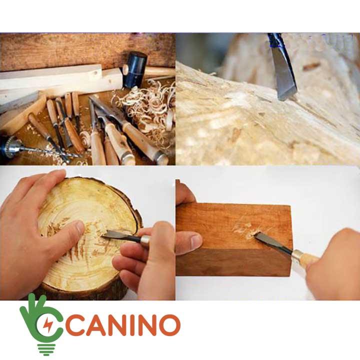 Bộ 12 dao đục tiện khắc gỗ bản to cao cấp