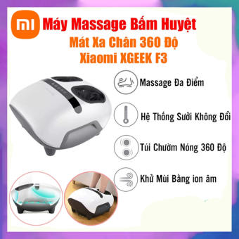 Máy Massage Bấm Huyệt Xiaomi XGEEK F3 - Mát xa chân 360 độ - Massage đa điểm, bấm huyệt bàn chân - Máy massage chân bấm huyệt,  máy massage xiaomi giá rẻ, máy massage bấm huyệt, máy massage thông minh, máy massage bấm huyệt