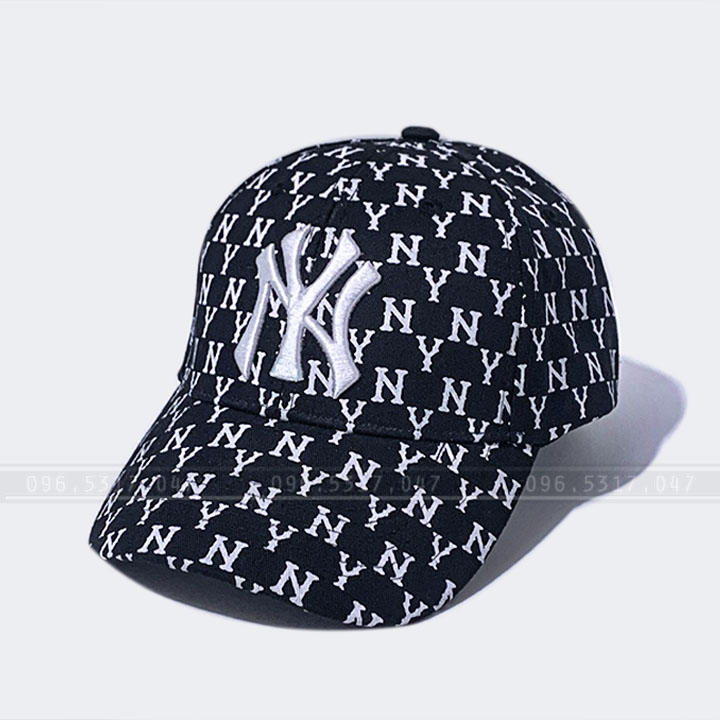 Mũ nón kết ny mlb monogram chất nam nữ, form nón chuẩn , xuất hàn quốc - mũ lưỡi trai ny