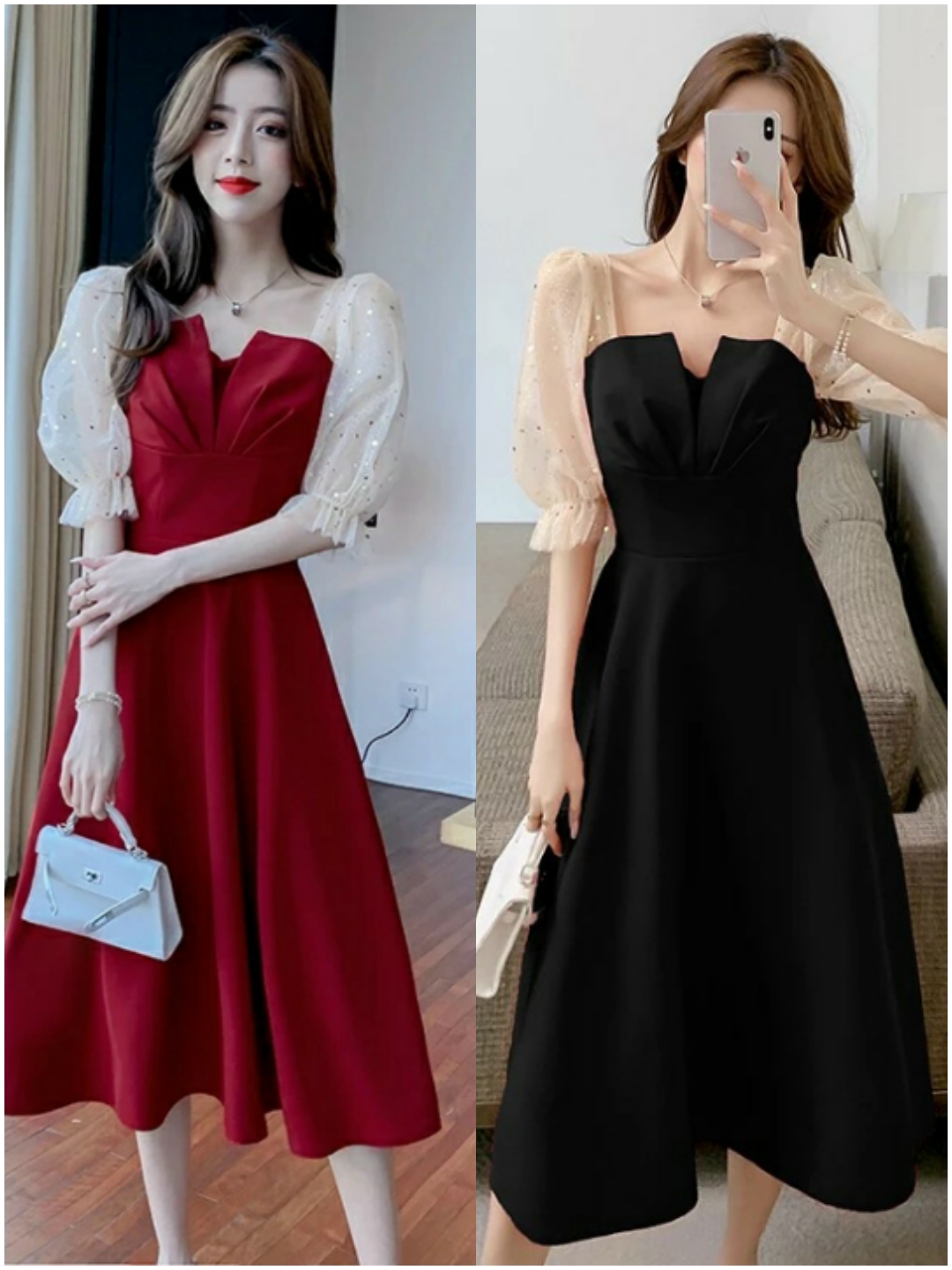 Đầm Váy nữ Fangs suông tay phối siêu xinh