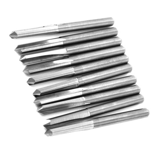 10 Cái Mũi Phay Gỗ CNC 3.175Mm Dao Phay Khắc Thép Vonfram, 90*0.1