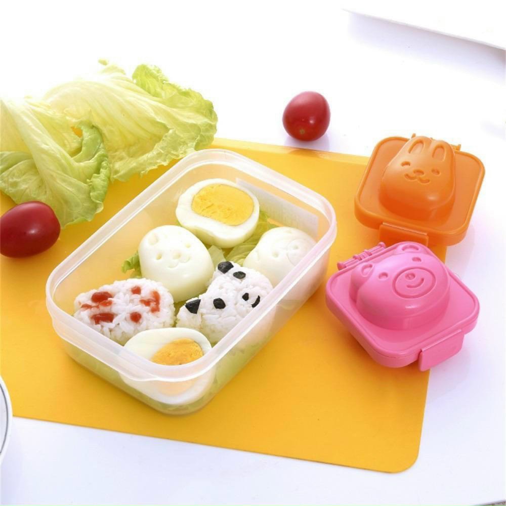 Sét 2 khuôn bento,khuôn ép cơm,khuôn làm bánh cho bé gấu & thỏ-oto & cá