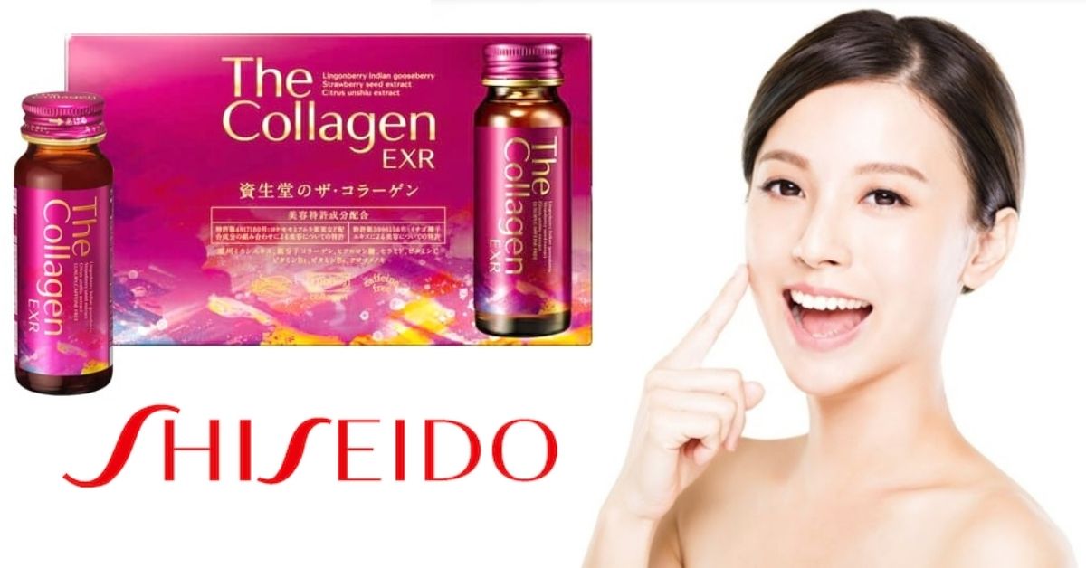 The collagen dạng nước uống exr shiseido từ 35 tuổi nội địa nhật - hộp 10 chai