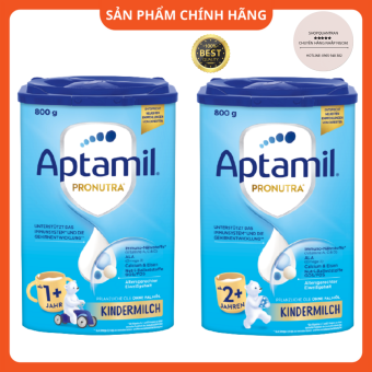 Sữa Aptamil Kindermilch Đức 1+, 2+ (Date 2023 Mẫu Mới) 800G Chính Hãng Giá Tốt