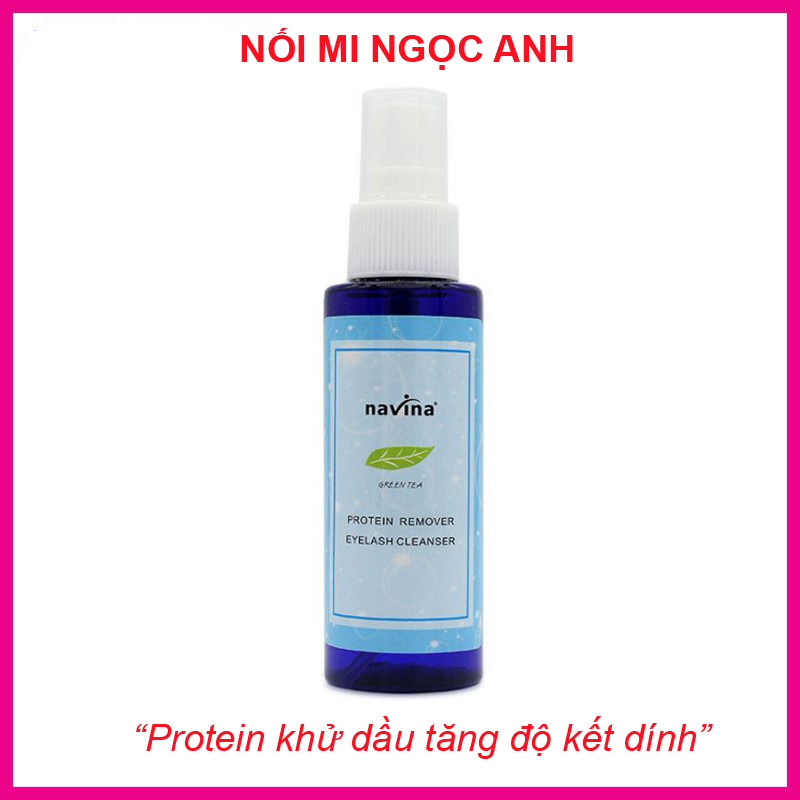 Protein navina vệ sinh mi, giúp khử dầu, tăng độ bám cho mi