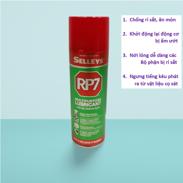 Chai xịt chống rỉ và bôi trơn RP7 chất lượng/ bình xịt chống rỉ và bôi trơn RP7 chất lượng - RP7 - chống rỉ sét, bôi trơn