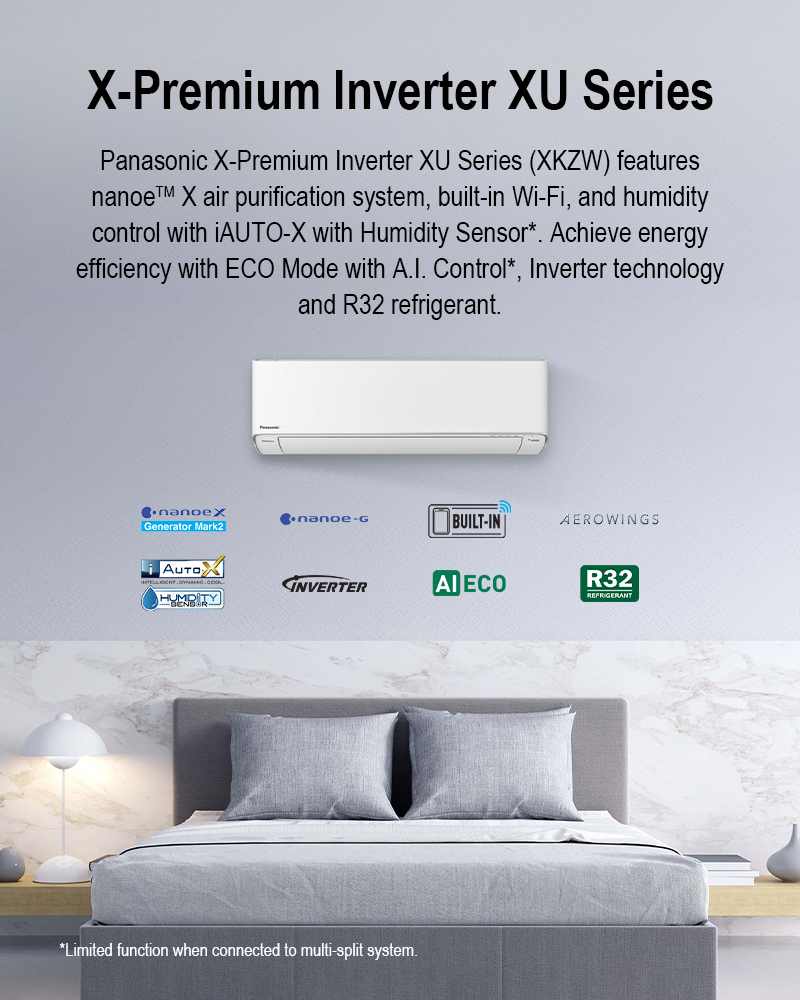 Panasonic X-Premium R32 System 1 Aircon with nanoe™X (5 Ticks) · v2