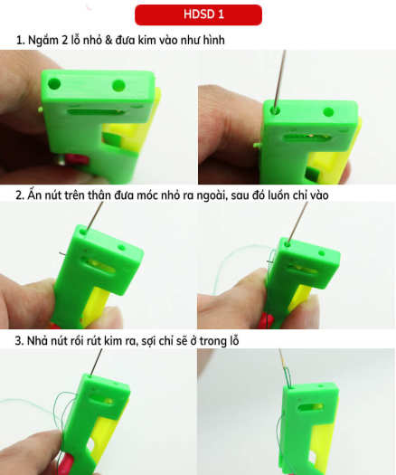 Dụng Cụ Xỏ Kim Chỉ Xâu Chỉ Vào Kim Trong Tic Tắc Tiện Lợi