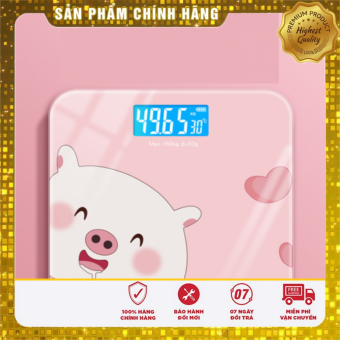 Cân theo dõi sức khỏe 180kg hình heo cute