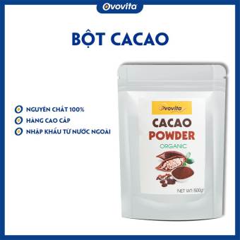 Bột cacao OVOVITA 100% nguyên chất đậm vị hổ trợ kiểm soát cân nặng dùng làm nguyên liệu hoặc pha chế