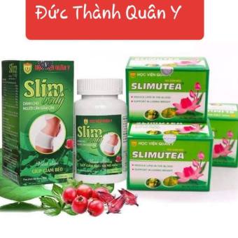 Bộ Giảm Cân Học Viện Quân Y - 1 Slimbody + 3 Trà Slimutea