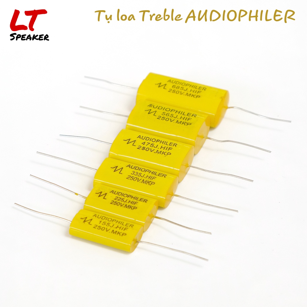 Tụ lọc phân tần loa treble cao cấp audiophiler 250v - 1.5 2.2 3.3 4.7 5.6uf