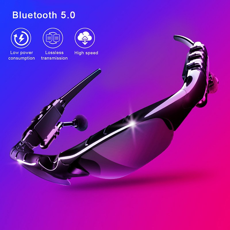 Sports Wireless Bluetooth Headset colorful Sunglasses Riding Glasses with Microphone Handsfree Answer Call Mp3 Player ราคา 169 บาท*ส่งฟรี