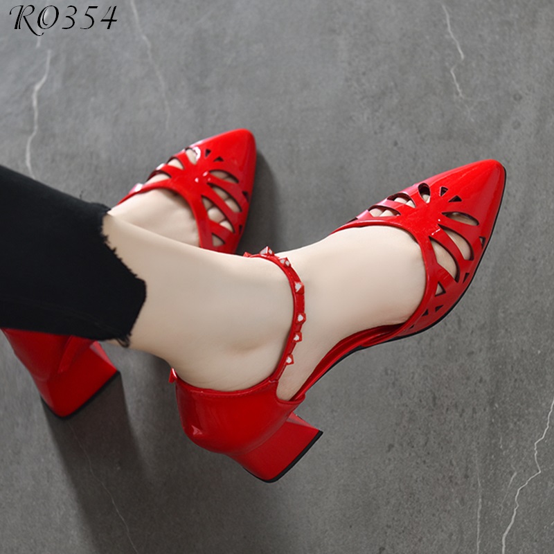 Giày cao gót nữ công sở RO354 giày nữ thời trang mùa hè
