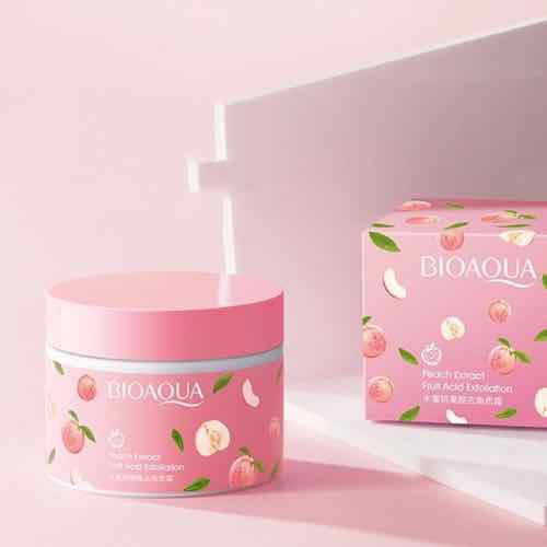 Tẩy da chết bioaqua quả đào dưỡng ẩm trắng da 140g