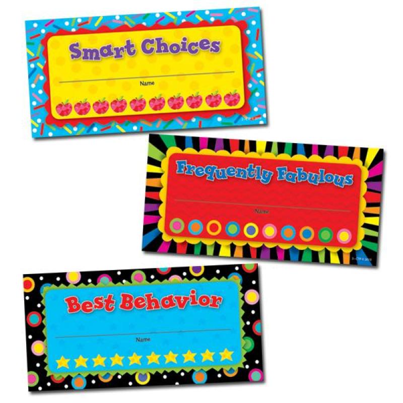 CTP5948 Punch Cards Classroom Management Incentives