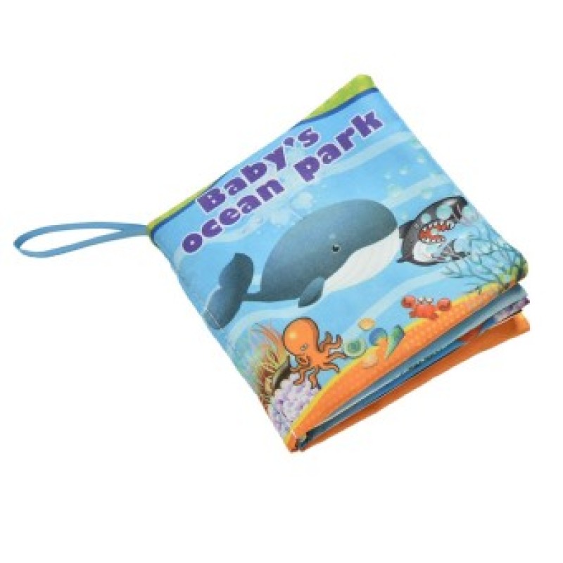 Fabric Books Educational Cloth Book Preschool Training Cartoon Baby Toy Ocean park (EXPORT)