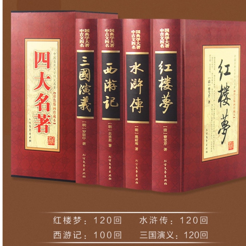 Four masterpieces/Romance of the Three Kingdoms/The Dream of Red Mansion/Water Margin/Journey to the West - intl