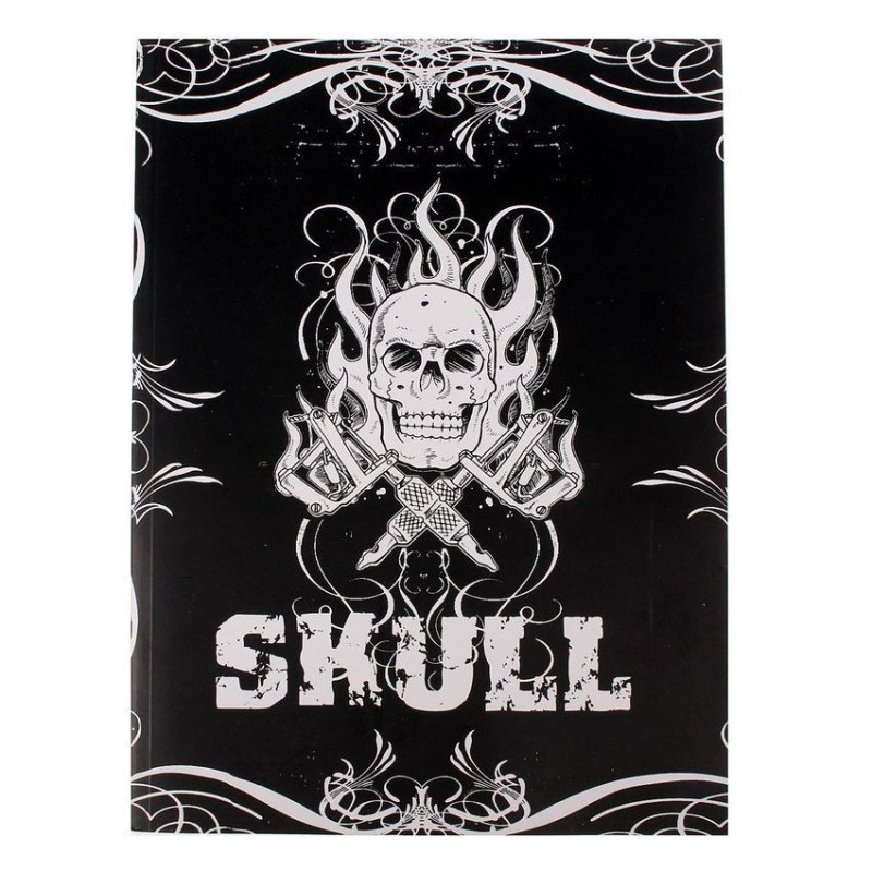 FSH Skull Design Sketch Book Tattoo Works Art Supplies A4 76 Pages