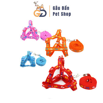 Dây Dắt Chó Mèo - Dây Dắt Kèm Đai Yếm Cho Chó Mèo