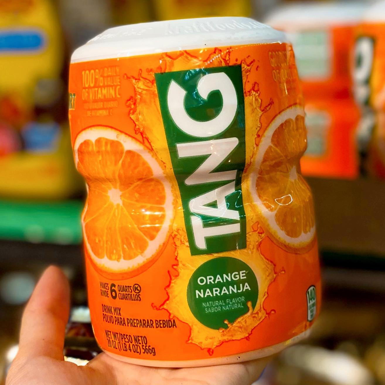 Bột pha nước cam tang orange 566gr - tăng sức đề kháng cho cơ thể