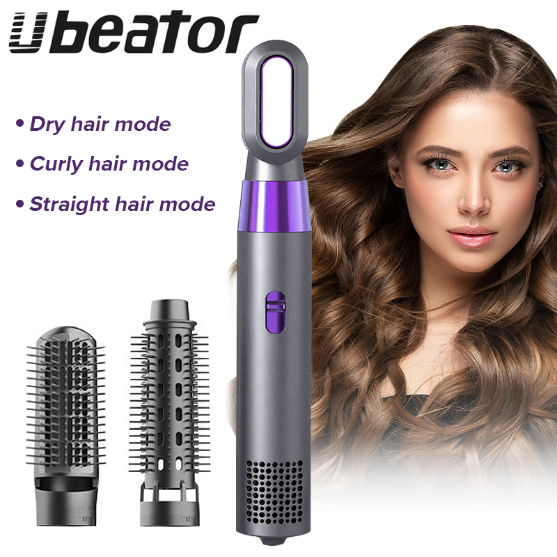 Máy sấy tóc 3 trong 1 bộ tạo kiểu tóc máy là & đũa uốn tóc lược điện chải tóc lược sấy tóc thay đổi đầu